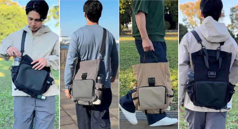 驚異の4WAYスタイル!多機能ロールトップバッグ「ROTOLOⅡ」 驚異の4WAYスタイル!多機能ロールトップバッグ「ROTOLOⅡ」