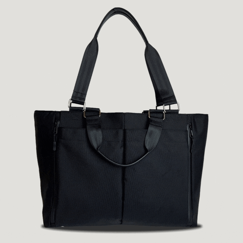 ATTIV ６層構造15ポケット 撥水加工 多機能スリングバッグ 14インチ、A4が入る驚異の6層構造と15ポケットで収納上手な